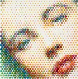 Gavin Rain, Elizabeth Taylor, Acryl auf Leinwand