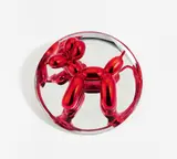 Jeff Koons, Balloon Dog, 1995, Porzellan, silberfarben und rot glasiert.