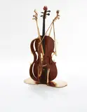 Arman, Untitled (Violoncelle), 1999, Bronze and wood,