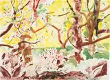 Cecily Brown, Untitled, 2004, Monoprint in colors, on heavy wove paper, with full margins,