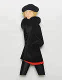 Alex Katz, Anne, 1990, Screenprint in colors, on laser-cut aluminum, with wall mounting,