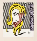 Roy Lichtenstein, Blonde, from the Surrealist series, 1978, Lithograph in colors, on Arches 88 paper, with full margins,