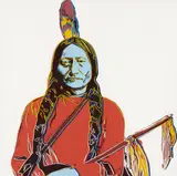 Andy Warhol, Sitting Bull, 1986, Screenprint in colors, on Lenox Museum Board, the full sheet,