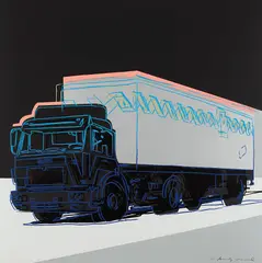 Truck by Andy Warhol, 1985, Screenprint in colors, on Lenox Museum Board, the full sheet,, sold Oct 2013