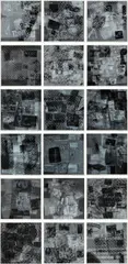 Surface series, from Currents by Robert Rauschenberg, 1970, The complete set of 18 screenprints, on Aqua B 844 paper, with full margins,, sold Oct 2013
