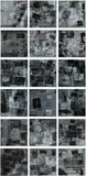 Robert Rauschenberg, Surface series, from Currents, 1970, The complete set of 18 screenprints, on Aqua B 844 paper, with full margins,