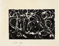 Untitled (M29) by Jackson Pollock, 1944, Screenprint, on MacAdam Bond paper, with uneven margins,, sold Oct 2013