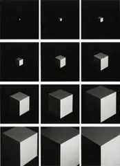Untitled (Cube) by Sol LeWitt, 1998, The complete set of 12 gelatin silver prints, on photo paper, with full margins, sold Oct 2013