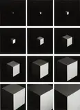 Sol LeWitt, Untitled (Cube), 1998, The complete set of 12 gelatin silver prints, on photo paper, with full margins