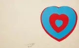 Marcel Duchamp, Coeurs volants (Fluttering Hearts), 1936/61, Screenprint in colors, on wove paper, with full margins,