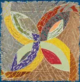 Polar Co-Ordinates Variant IIIa, from Polar Co-Ordinates for Ronnie Peterson series by Frank Stella, 1980, Lithograph, screenprint and letterpress in colors, on Arches cover paper, the full sheet,, sold Oct 2013