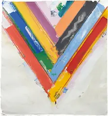 Kenneth Noland, Days and Nights (ESP-KN-07-02), 1983, Monotype in colors, on handmade paper, the full sheet,