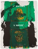 St. Michael III by Robert Motherwell, 1979, Lithograph and screenprint in colors, on gray HMP handmade paper, the full sheet,, sold Oct 2013