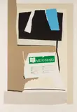 America – La France Variations VII by Robert Motherwell, 1984, Lithograph in colors with collage, on Arches Cover paper, the full sheet,, sold Oct 2013
