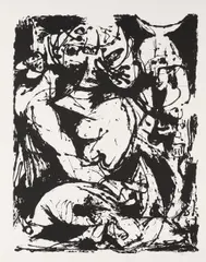 Untitled by Jackson Pollock, 1951/64, Screenprint, on Strathmore paper, with full margins,, sold Oct 2013