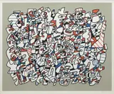 Jean Dubuffet, Ontogénèse, 1975, Screenprint in colors, on Arches paper, with full margins,