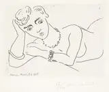 Nu allongé (Lying Nude), from Dessins by Henri Matisse, 1925, Etching, on Chine applique to Arches paper, with margins,, sold Oct 2013