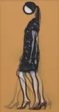 Verity walking by Julian Opie, 2010, Lenticular acrylic panel, comprised of a color inkjet print, back mounted and contained in brushed aluminium frames spec, sold Oct 2013