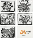 Keith Haring, Bad Boys, 1986, The complete set of six screenprints (including title page in colors), on Rives BFK paper, with full margins,