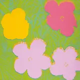 Andy Warhol, Flowers, 1970, Screenprint in colours, on wove paper, the full sheet