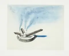 Cigars by Wayne Thiebaud, 1979, Etching and aquatint in colors, on Somerset paper, with full margins,, sold Oct 2013