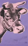 Andy Warhol, Cow, 1972, Screenprint in colors, on wallpaper, the full sheet (trimmed on left and right sides),