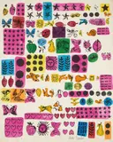 Andy Warhol, Wrapping Paper, 1956, Offset lithograph with hand-coloring, on wove paper, with full margins,