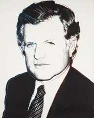 Edward Kennedy by Andy Warhol, 1980, Screenprint in colors with diamond dust, on Lenox Museum Board, the full sheet,, sold Oct 2013