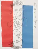Andy Warhol, Invitation (Election Night 1984), 1984, Offset lithograph in colors, on wove paper, the full sheet folded (presumably as issued),