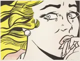 Roy Lichtenstein, Crying Girl, 1963, Offset lithograph in colors, on light-weight wove paper, with full margins,