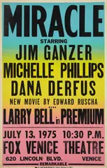 Miracle by Ed Ruscha, 1975, Letterpress and offset lithograph in colors, on cardboard, with full margins,, offered Oct 2013