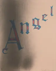 Angel by Ed Ruscha, 2006, Lithograph in colors, on Rives paper, the full sheet,, sold Oct 2013