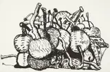 Philip Guston, Summer, 1980, Lithograph, on John Koller HMP handmade paper, with full margins,