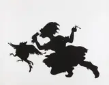 Kara Walker, The Keys to the Coop, 1997, Linocut, on Somerset paper, with full margins,