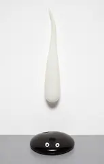 Drop, Dripped by Fred Wilson, 2003, Black and white glass,, sold Oct 2013