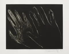 Bruce Nauman, Untitled (Hands), 1990-91, Aquatint with drypoint, on wove paper, with full margins,