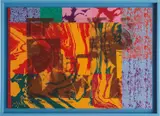 Martin Kippenberger, Eintritt Frei, 1989, Screenprint in colors, on cotton stretched over strainers (as issued), contained in original artist's frame,