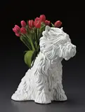 Jeff Koons, Puppy Vase, 1998, Glazed white ceramic vase,