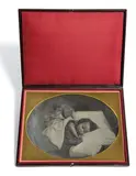 Edward Hawes Asleep, with Hands Together by Albert Sands Southworth and Josiah Johnson Hawes, 1850, Whole-plate daguerreotype in a modern case, sold Apr 2013