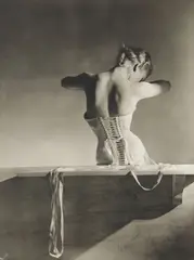 Mainbocher Corset, Paris by Horst P. Horst, 1939, Platinum palladium print, printed later, offered Apr 2013