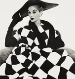 Irving Penn, Harlequin Dress (Lisa Fonssagrives-Penn), 1950, Platinum palladium print, printed 1979