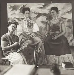 Nickolas Muray, Frida painting 'The Two Fridas', circa 1939, Platinum print, printed later