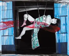 Untitled by Nobuyoshi Araki, 1990-2000, Gelatin silver print with acrylic paint on the recto, sold Apr 2013