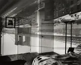 Camera obscura image of the Brooklyn Bridge in bedroom by Abelardo Morell, 1999, Gelatin silver print, sold Apr 2013