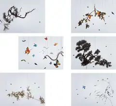 Hong Lei, Speak, Memory, 2005, Six dye destruction prints, each flush-mounted