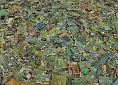 Chris Jordan, Circuit Boards #2, New Orleans, 2005, Pigment ink print, Diasec and flush-mounted