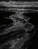 Stream, Sea, Clouds, Rodeo Lagoon, Marin County, California by Ansel Adams, 1962, Gelatin silver print, printed 1978, offered Apr 2013