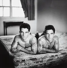 Ken Probst, Tattooed Twins, San Diego, 1989, Gelatin silver print, printed later