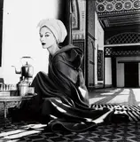 Woman in Palace, Marrakech, Morocco (Lisa Fonssagrives-Penn) by Irving Penn, 1951, Selenium toned gelatin silver print, printed 1992, sold Apr 2013