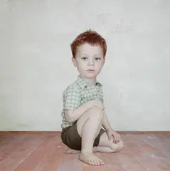 Study of a Boy by Loretta Lux, 2002, Dye destruction print, sold Apr 2013
